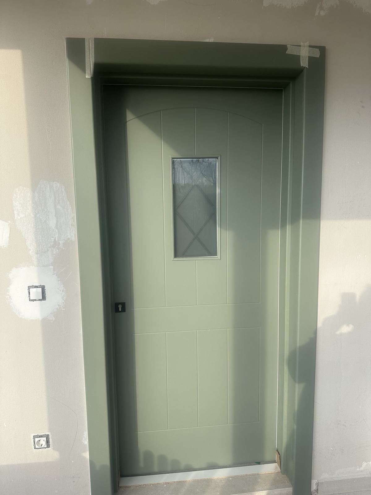 Κλασικό Πράσινο Ξύλινο Φύλλο Εισόδου με Γυάλινο Ένθετο ∣ Custom, Ειδικές κατασκευές, Ξύλινο φύλλο εισόδου, Κλασικό στυλ, Πράσινο ξύλο, Γυάλινο ένθετο, Custom κατασκευή