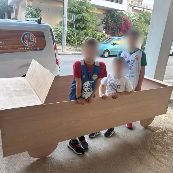 Μοναδικό Παιδικό Όχημα από Ανοιχτόχρωμο Ακατέργαστο Ξύλο ∣ Custom, Ειδικές κατασκευές, Παιδικό όχημα, Ακατέργαστο ξύλο, Custom κατασκευή, Παιδικά έπιπλα